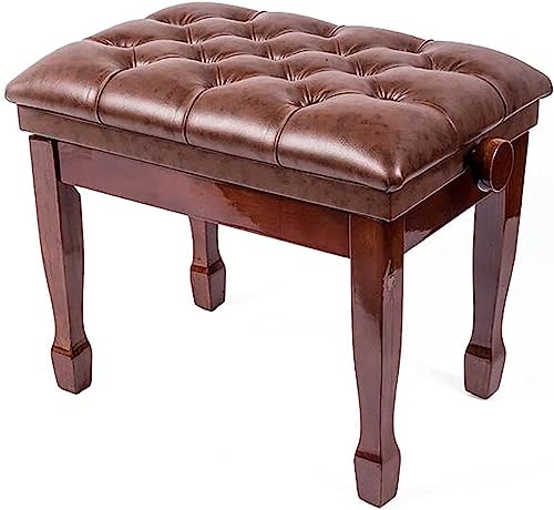 Yisss Tabouret Piano,Banquette Piano Banc Banc de Clavier en Cuir véritable, Banc de Piano réglable en Hauteur avec Compartiment de Rangement, 58 x 41 x 48-58 cm, Teck (Null Teak) - Les Beatles, Paul McCartney, John Lennon, RIngo Starr, George Harrison Yisss Tabouret Piano,Banquette Piano Banc Banc de Clavier en Cuir véritable, Banc de Piano réglable en Hauteur avec Compartiment de Rangement, 58 x 41 x 48-58 cm, Teck (Null Teak)