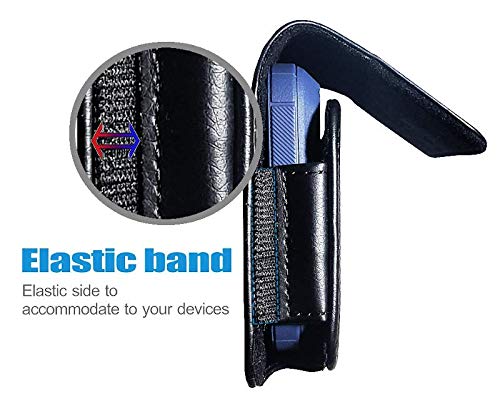 Accessoryhappy Ah Premium Men Leather Cell Phone Hip Carrier Clip Holster With Belt Loop Case, Strong Phone Holder Pouch Carrying Holster For Android Moto Samsung Google Iphone Xr 11 12 Fits Otterbox  thumb #6