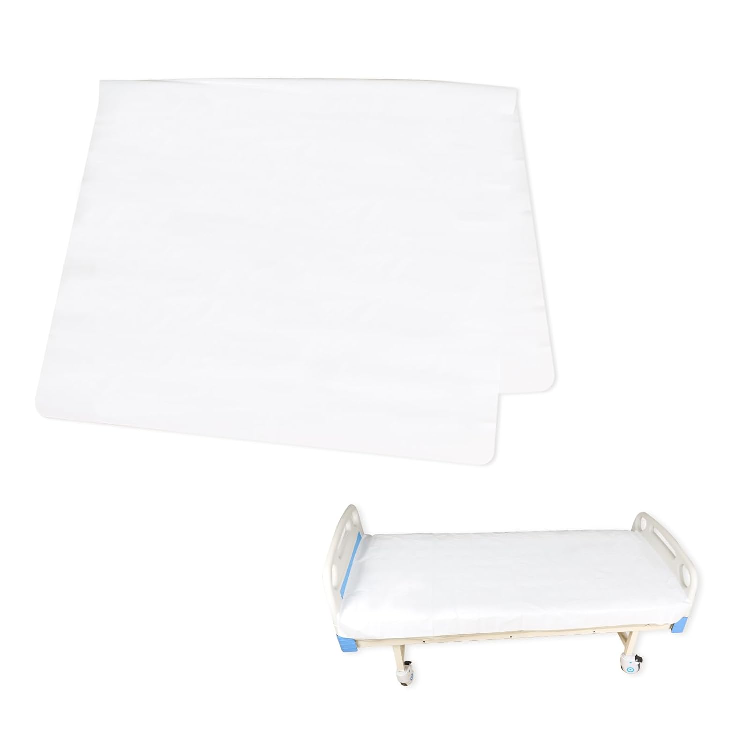 Silicone Hospital Bed Mattress Sheets Slide Stopper Pad – Dual Anti-Slip, Flame Retardant, Waterproof – Fits Home & Medical Use (47.2 inches × 78.7 inches)