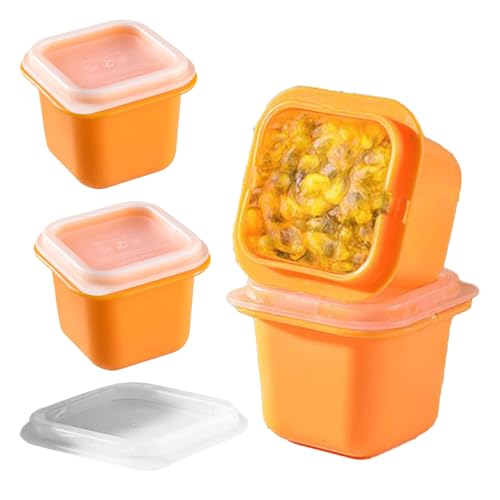 Moldes de silicona para helados – Cubitera para hielo con botella, molde para bebidas, cubitos de hielo con tapa, 4 x silicona reutilizable para el hogar, congelador, camping, bebidas, whisky, café