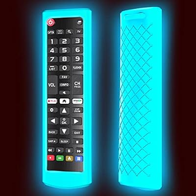 Case for LG TV Remotes, Cover for LG Smart TV Remote Control AKB75095307 AKB75375604 AKB74915305 Original, Replacement Silicone Skin Sleeve Glow in The Dark Blue