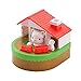NEXTAKE Cat & Mouse Piggy Bank for Kids, Electronic Cat House Money Bank Cat and Mouse Coin Bank Automatic Stealing Money Box with Funny Sound Effect (White Cat)
