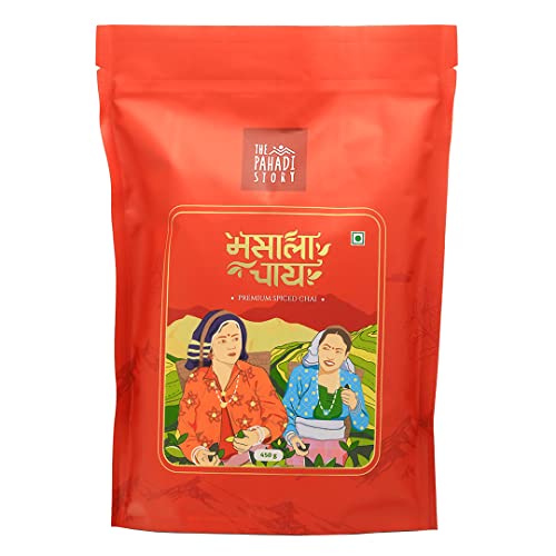 Image of The Pahadi Story Masala Tea 450g, Strong Assam CTC with Traditional Indian Spices, Rich & Flavourful Masala Chai Patti