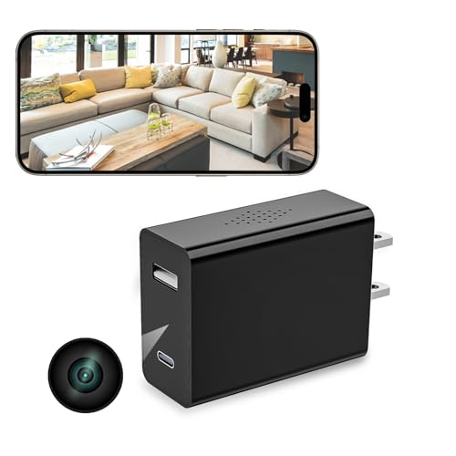 BRFOZAG Upgraded Dual USB Camera Charger - 1080P WiFi Spy Camera, Wireless Smart USB Charger with Built-in Camera, Indoor Security Monitor, Nanny Cam, Motion Detection by BRFOZAG - Used condition - US$57.01