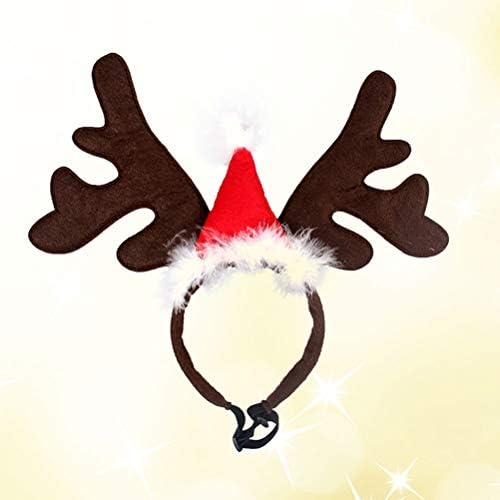 Amosfun Pet christmas dog pet puppy deer antler headband christmas reindeer ears antler christmas outfit