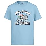 Diver Camisetas Camiseta del Eibar Desde la Cuna para Aficionado al fútbol - Celeste, XXL