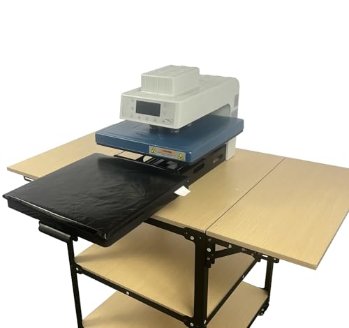 Fancierstudio 15x15 Auto Heat Press Machine Digital DTV HTV Sumblimation Heat Press Ink Transfer Press None Stick Cover includded Model Blue Color AP15x15 BW