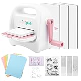 CraftGenes Mini Die Cutting and Embossing Machine with Starter Kit, 8.5 cm (3.5