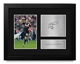 HWC Trading Emiliano Martinez Aston Villa Framed Gifts Printed Signed Autograph Picture for Football Fans and Supporters - US Letter Size