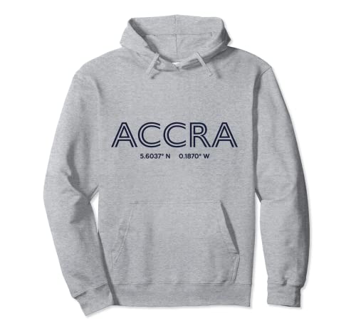 Ghana City Coordinates - Accra Pullover Hoodie