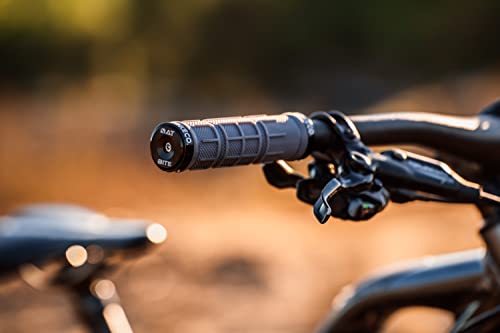 Bat Bite Bike Co. Mountain Bike Handlebar Grips With Alloy Bar End, Double Lock-On Mtb Grips, Anti-Slip Bicycle Handle Grips, Comfortable Locking Grip For Bmx, Beach Cruiser, E-Bike, Scooter #TOP2