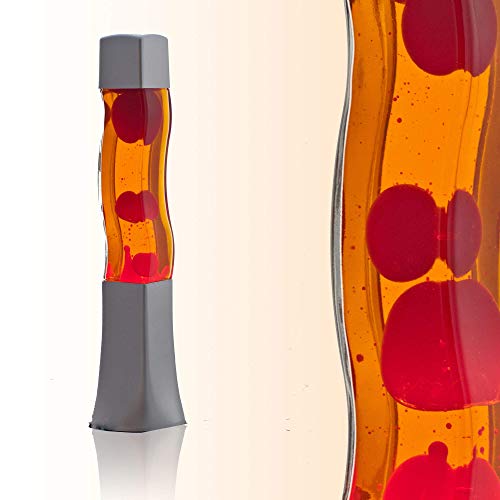 Licht-Erlebnisse Lámpara de Lava en Naranja Rojo RA1/5/717 Magma lámpara