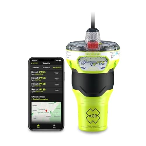 ACR GLOBALFIX V6 GPS EPIRB with Return Link Service, Near Field Communication Technology & Mobile APP - CAT 2 Manual Bracket (2854)
