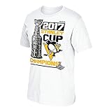 Reebok Pittsburgh Penguins 2017 Stanley Cup Champions Official Locker Room T-Shirt (Small)