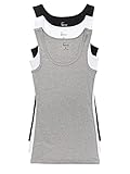 Felina Women's Cotton Ribbed Tank Top 3-Pack