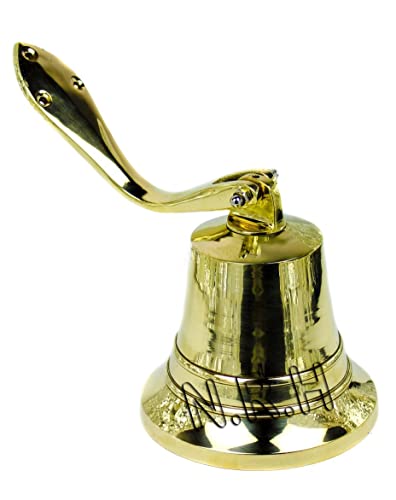 Reloj de latón con Campanas de Pared náuticas de 6 Pulgadas con Acabado de latón para decoración del hogar