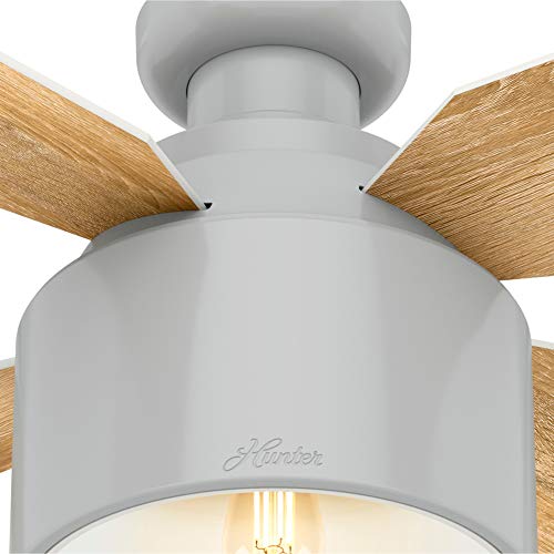 Hunter 52 inch Indoor Ceiling Fan with LED Light and Remote Control - Modern Ceiling Fan, Low Profile Mount, 4 Blades, For Bedroom, Living Room, or Kitchen, Quiet - Cranbrook 50264, Dove Grey - Image 8