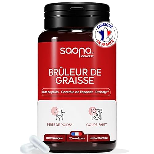 Bruleur de Graisse Puissant | Coupe Faim Efficace | Perte de Poids Rapide et Efficace | Détox | Minceur Homme & Femme | 2 Gélules/j – 1 mois | Fabriqué en France