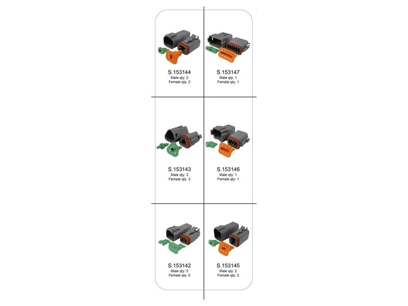 Deutsch DT Connector All-in-One Kit 181 pcs, Crimper & Tools for Repairs