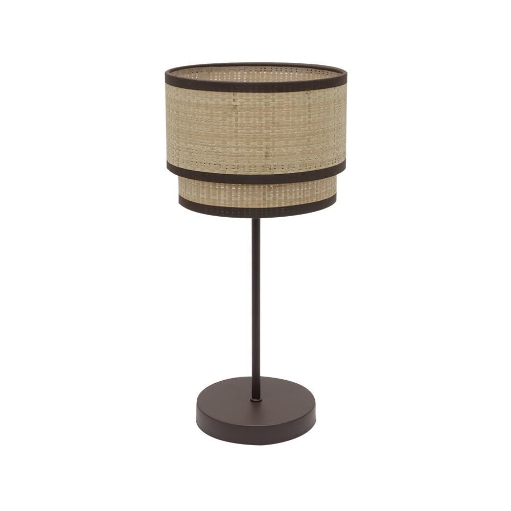 Sobremesa Alto Roque 1xe27 Natural/marron 60x30x30 Cm