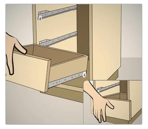 8 Corrediça de 35cm – 350mm 4 PAR Gaveta Moveis Armário Trilho Reforçada Corredica Gavetas Corrediça