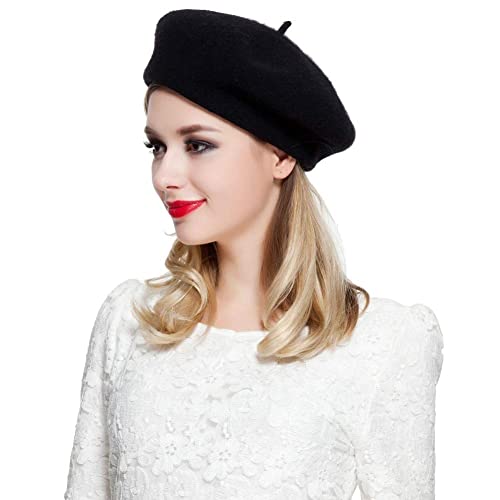 Image of Jolbndcv 6PCS Beret, French Beanie, Outdoor, Winter, Fashion Lady Hat | One Size Fits Most,Solid Color,Stretchable,for All Season