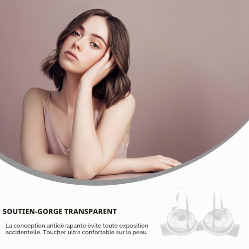 GALPADA Soutien Invisible Transparent Taille 40 Bonnet 3/4 avec Bretelles RéGlables Soutien Push-up Jetable Confortable pour Femmes – vue 8