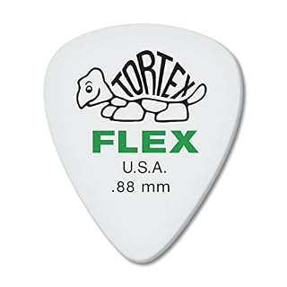 Dunlop 428P88 Médiators Tortex Flex 0,88mm sachet de 12 - Les Beatles, Paul McCartney, John Lennon, RIngo Starr, George Harrison