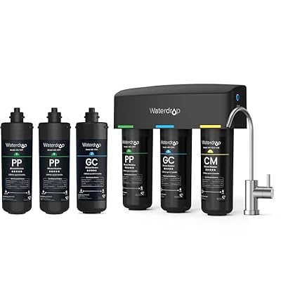 Waterdrop 2PPGC and TSB-CM Under Sink Water Filter System Reduce Chloramine for CA, FL and Washington, D.C., NSF/ANSI 42 Certified Element, Reduces Chloramine, Chlorine-Bundle