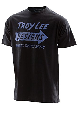Troy Lee Designs Mens Never Stop Short-Sleeve Shirt Large Black