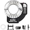 Godox Wistro AR400 Lightweight Ring Flash with Li-Ion Battery Unibody Design and Shadow-Free Illumination (Black)