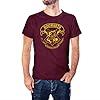 Hogwarts School Emblem Inspired by Harry Potter T-Shirt (L) Burgundy #1