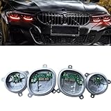Generic 4Pcs Red DRL Angel Eyes LED Modules Set Fit For 2018 2019 2020 BMW 3 Series G20 G21 320i 330i M340I LED Daytime Running Lights,Yellow Angel Eye DRL Boards,Red