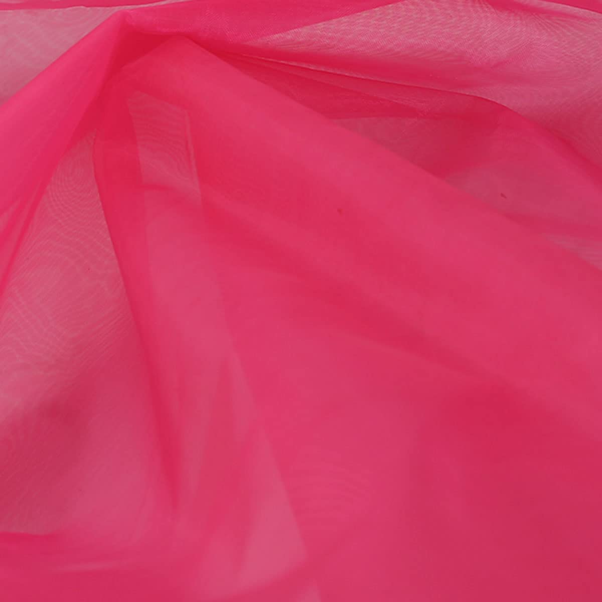organza, Woal Tutu z organzy na sukienkę, wesele, dekoracje domu, światło(Dark Pink)
