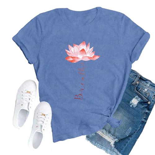 T-shirt de yoga SUWATOIN ample et extensible pour méditer sans gêne