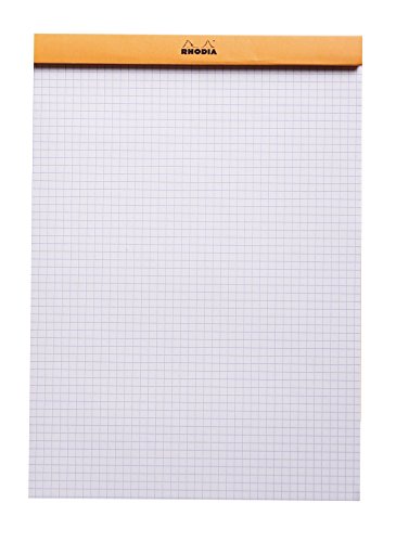 rhodia notepads graph orange 8-14x11-34