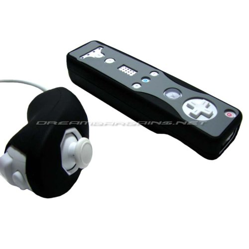 Premium Wii Silicone Sleeves for Remote and Nunchuk - Black/Gray