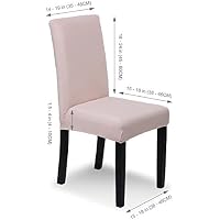 Housses De Chaise SaintderG 6 Pièces - Lycra Étirable - Noir - Protection Et Décoration Pour Salle à Manger