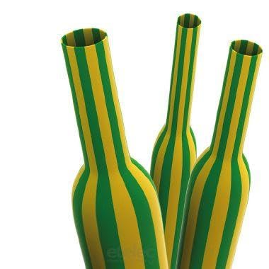 Funda termorretráctil Etelec GTUCB-3819-YG tubo aislante de cable amarillo verde