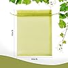 Sukh 50PCS Fruit Protection Bags - 6x8 Fruit Cover for Fruit Tree Netting Fruit Nets to Protect Fruit Mesh Fruit Bags Organza Bags Green Net Bags for Fruits & Vegetables Reusable