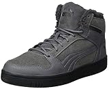Mid Boot Silhouette PUMA Unisex Rebound Layup SD Fur Sneaker, Castlerock Black, 38 EU