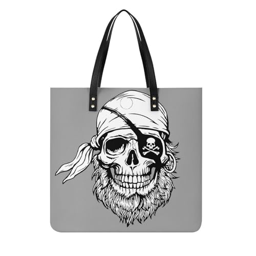 Sac à bandoulière crâne noir blanc femmes pour le shopping et les voyages quotidiens