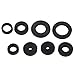 141pcs Rubber Gasket, 18 Sizes NBR Seal Plumbing Washers Assortment Set with Plastic Storage Box for Tap, Air Cylinder, Valve, Pump, Automobile, Bearing