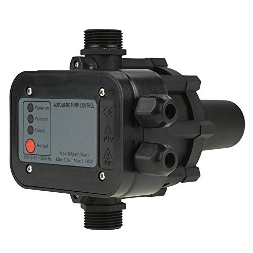 Maxmartt Pressure Switch, 220V Black Self-Priming Water Pump Pressure Switch Automatic Pressure Controller