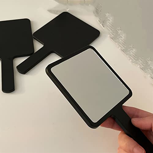 Espejo de Maquillaje Cuadrado Portátil Negro Simple miniatura 4