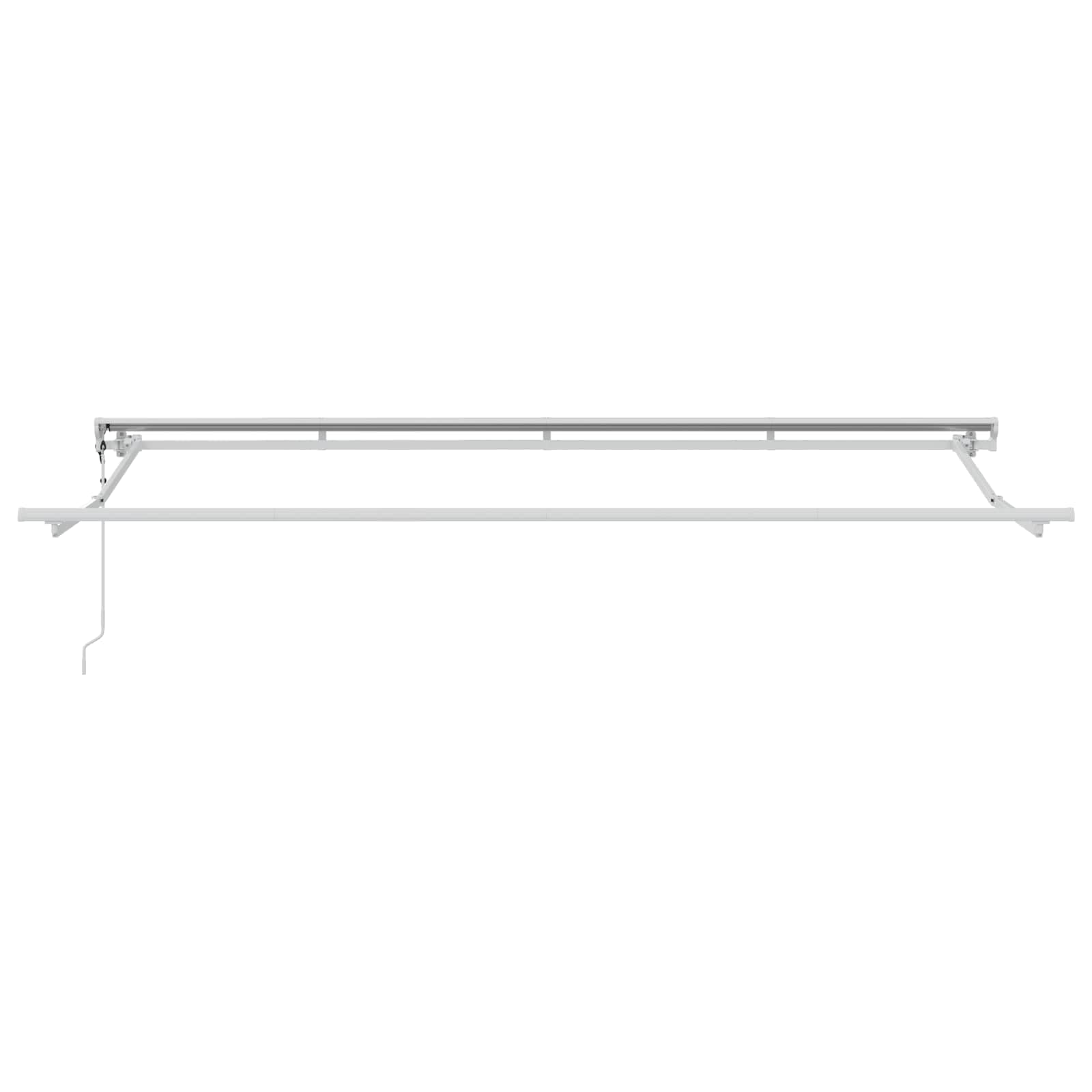 Roleta antracytowa 400 x 200 cm z poliestru i aluminium