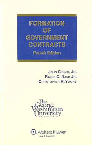 Formation of Government Contracts, 4th Edition