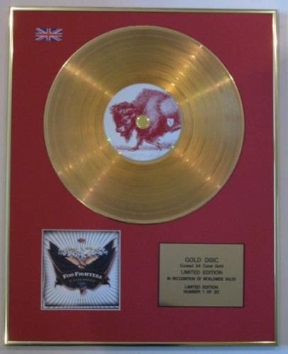 Century Music Awards FOO Fighters Ltd Edtn CD 24 Karat vergoldet Scheibe - In deiner Ehre Cover