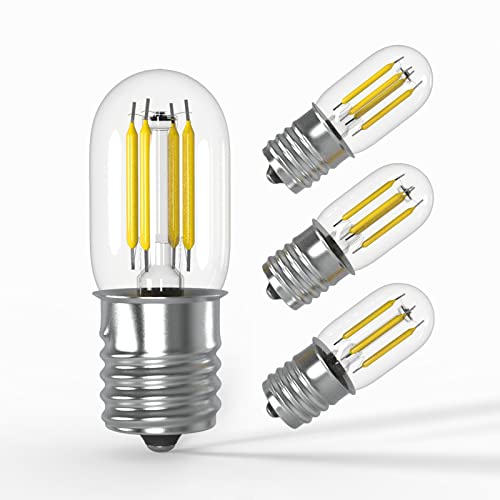 Jensense Led Appliance Bulb E17 4W 40 Watt Equivalent 5000K Refrigerator Under Range Hood Above Stove Led Light Bulb Non-Dimmable 4 Pack #TOP7