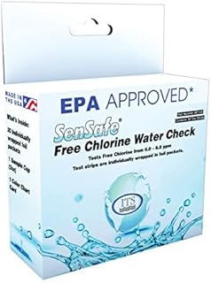 4 Set - Industrial Test Systems SenSafe 481126 Free Chlorine Test Strip, 40 Seconds Test Time, 0-6ppm Range (Pack of 30)